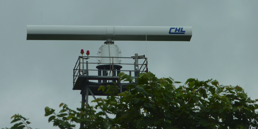 CHL antenna above the trees
