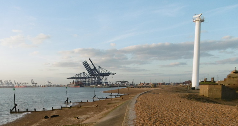 Radar with port in background