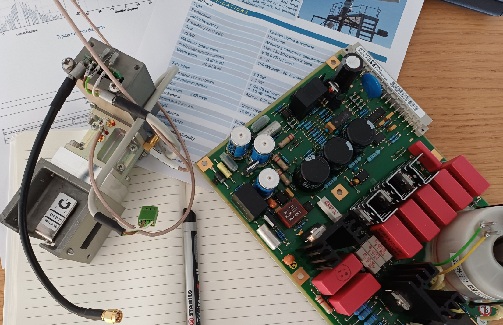 Documents on a desktop